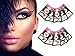 Temporary Eye Tattoo 10 PAIRS - Transfer Eyeshadow and Eyeliner Stickers by Pinky Petals