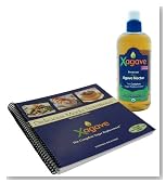 Xagave Gift Pack, "Delicious Meets Nutritious" Agave Cookbook &&Acirc;&nbsp;18-Ounce Bottle (25 Ounce Net Weight) of Raw Xagave Nectar