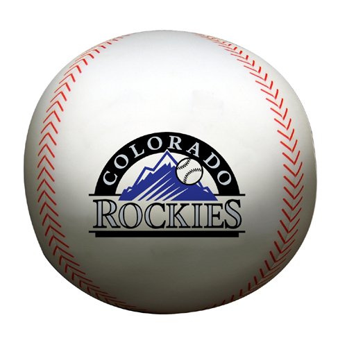 MLB Colorado Rockies 12-Inch Spandex Baseball Shaped Whoochie Pillow