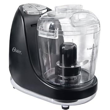Oster FPSTMC3321 3-Cup Mini Chopper with Whisk Black