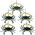 3D Coastal Maryland Blue Crab Tiki Bar Decor Ornament