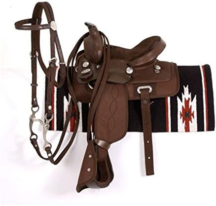 King Series Krypton Synthetic Pony Saddle Set