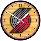 NBA 12.75" Round Clock - Portland Trail Blazers