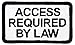 Small ACCESS REQUIRED BY LAW Service Dog Woven Patch - 2.5