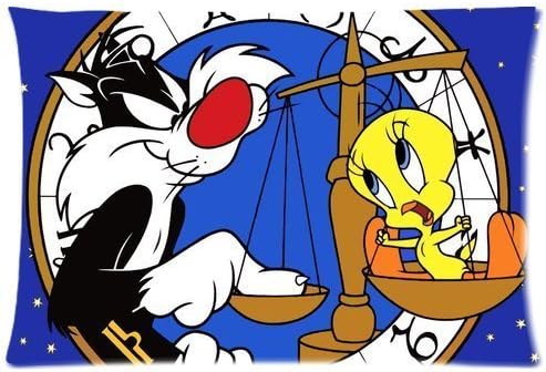 Custom Lovely Tweety Bird Rectangle Pillow Case Cover Standard Size 20"x30" (One Side) by PlayDiyCase