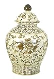 14 Round Jar with Lid, Home Table Decor, Antique, 2pcs