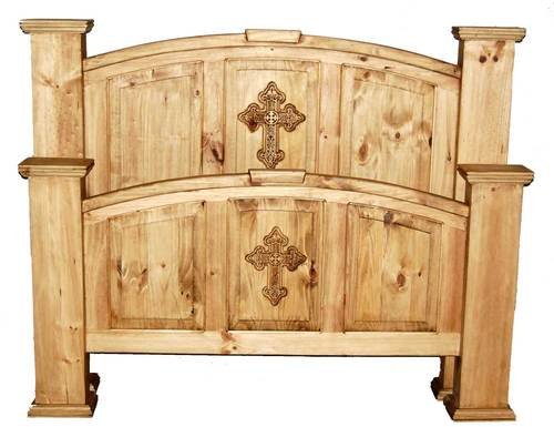 Mansion Bed with Cross (Queen) Mansion Bed with Cross (Queen)