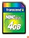 Transcend TS4GMMC4 4GB High Speed Multimedia Card