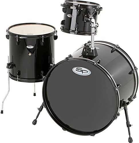 Sound Percussion Pro 3-Piece Double Bass Add-On Pack (Black Hoops and Lugs) Black
