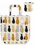 Produkt-Bild: ULSTER WEAVERS Einkaufstasche Tasche PVC - Mini Maxi Shopper mit Motiv-Anh&auml;nger - Serie 'cats in waiting' - Katzen Moti