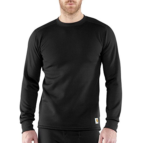 Carhartt Men's Big Base Force Super-Cold Weather Crew Neck Top,Black,4X-Large