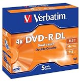 Verbatim 43543 DVD-R 8.5GB 4x Double Layer  5 pack, Individually cased