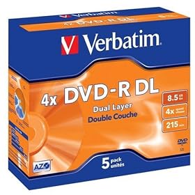 Verbatim DVD-R DL x 5 - 8.5 Go