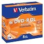 Verbatim 43543 DVD-R 8.5GB 4x Double Layer 5 pack, Individually cased