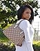 Diophy PU Leather Large Quilted Tote Womens Purse Handbag Accented with Removable Strap XX-2373 XX-2374 XX-2377