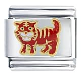 Asian Red Tiger Spring Italian Charms