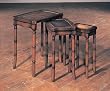 Safari Nesting Tables - Set of 3 - Den Living Dining Family Rooms New