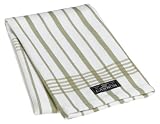 Cannon Flat Weave Kitchen Towel, Sage Stripe