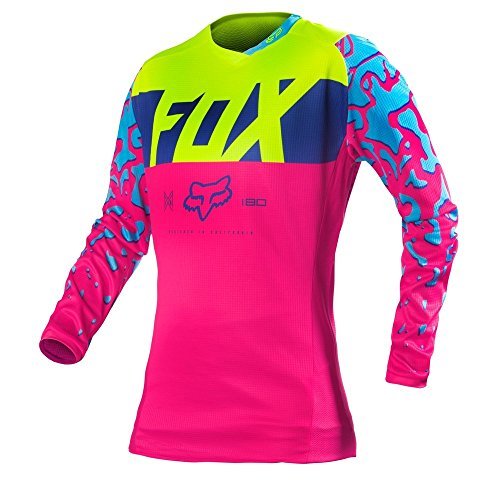 Girls Pink Fox Racing Jersey FOX 180 Skew Ladies Motocross Jersey