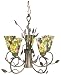 Dale Tiffany TH60018 6-Light Tiffany Chandelier, Antique Bronze and Art Glass Shade