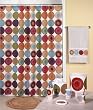 Dot Swirl - Fabric Shower Curtain