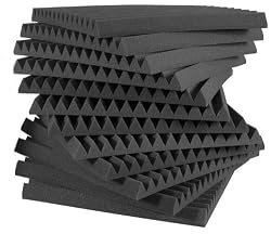 Auralex Studiofoam Charcoal Wedge Panels 2'x2'x2" 12-Pack
