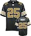 Reggie Bush Jersey: Reebok Black Replica #25 New Orleans Saints Jersey