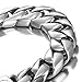 Urban Jewelry Men’s Stainless Steel Heavy Link Bracelet – Silver Color, 8.4