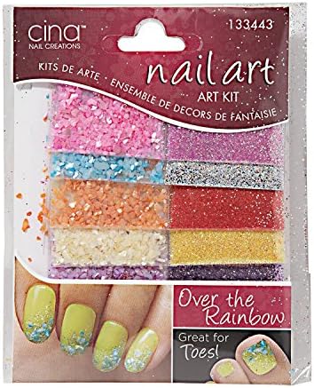 Over The Rainbow and Crushed Shells Glitter Jewelry Decals