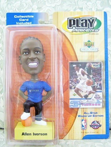 2001 NBA Playmakers Bobbing Head Doll All-Star Warm Up Edition - Allen Iverson