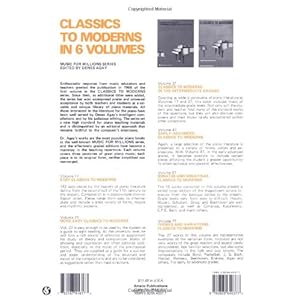 Classics to Moderns in the Intermediate Grade (Music for Millions, Vol 37)