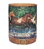 WESTERN Horse Spring Creek WASTEBASKET trash bathroom