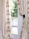 IMAGE OF Carliyle Pearl White Thai Silk Curtains & Drapes