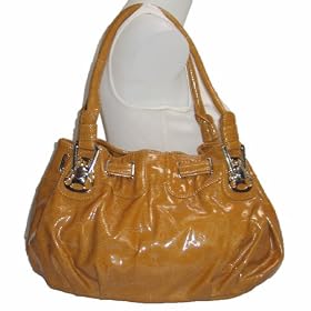 Large Designer Inspired Patent Hobo Handbag