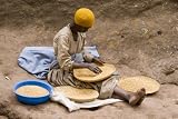 Woman Sorting Crops - Ethiopia - Photographic Poster Print 20x16