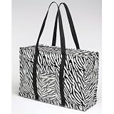 Zebra Tote with Sunglasses Case by