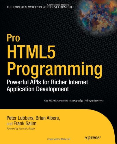 Pro HTML5 Programming