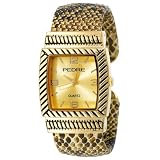 Pedre Womens 3060GX Antique Gold-Tone Snakeski