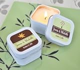 Baby Keepsake: Fall for Love Personalized Square Candle Tins (Set of 24)
