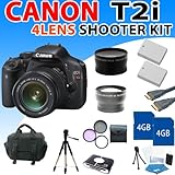 Canon EOS Rebel T2i T2-i (550D) Digital SLR Camera with Canon 18-55mm IS Le ....