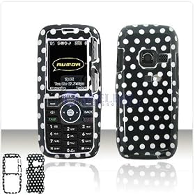 PCMICROSTORE Brand LG Rumor Scoop Pokadots Design Snap-On Case Cover with Removable Swivel Belt Clip