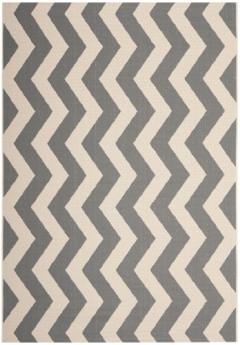Safavieh CY6245-246 Courtyard Collection Indoor/Outdoor Area Rug, 9-Feet by 12-Feet, Grey and Beige On Sale