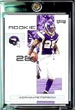 2007 Playoff NFL Playoffs Black # 101 Adrian Peterson - Minnesota Vikings (RC) Rookie Card - (Serial #d to 199) Premium NFL Football Trading Card in Protective Display Case<br />