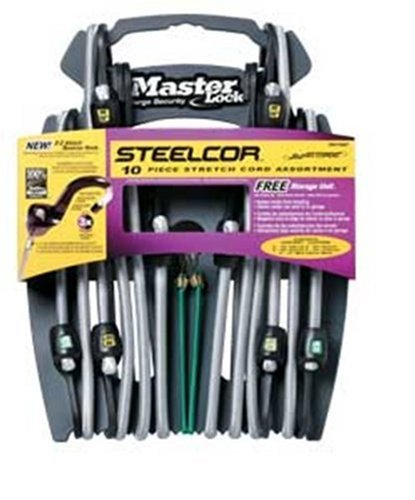 Childrens Toyshop  Tools & Hardware : Master Lock 3041DAT SteelCor Bungee Cords with Organizer, 10-Pack