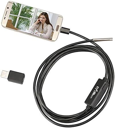 Flylinktech HD Mirco USB 2.0 6 LEDs Endoscope Waterproof Handheld Borescope Digital Inspection Camera with CMOS Optical Sensor Snake Camera Tube Camera (7m Cable)