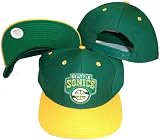 vintage retro NBA seattle super sonics green yellow snapback hat cap