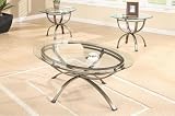 3pcs Coffee and End Side Table Set - Antique Gold Finish Review