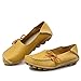 Lucksender Womens Cowhide Leather Lace-Up Driving Shoes Loafers Boat Shoes