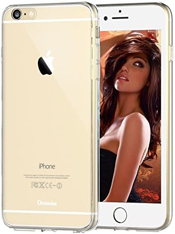 iPhone 6 Case, Daswise® Slim-Fit iPhone 6 4.7 inch [Ultra-thin] TPU Bumper Scratch Protection Metallic Finished Base [Impact Resistant Bumpers] [Scratch Resistant/Shock Proof/Dirt Proof] Best Apple iPhone 6 case (4.7 Inch) (Crystal Clear)