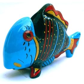 Click here to buy Tropical Fish Ocean Themed Unique Novelty Eyeglasses Holder - Blue.